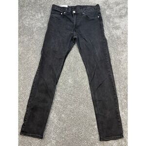 H&M Denim Slim Fit Black Mens Jeans 33x32